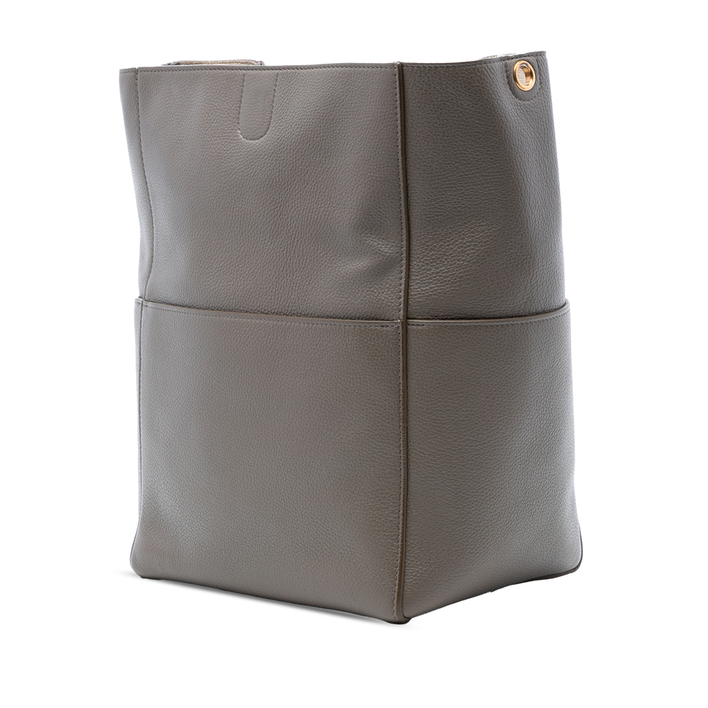 Pre-Loved Celine Medium Leather Seau Sangle Bucket Bag - Picture 2 of 8